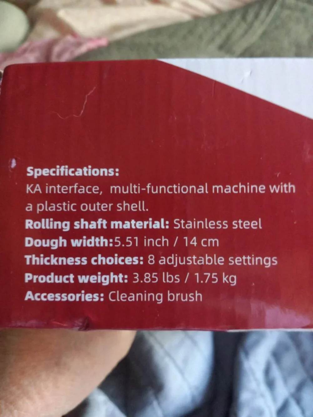 Pasta maker for Kitchen Aid mixer